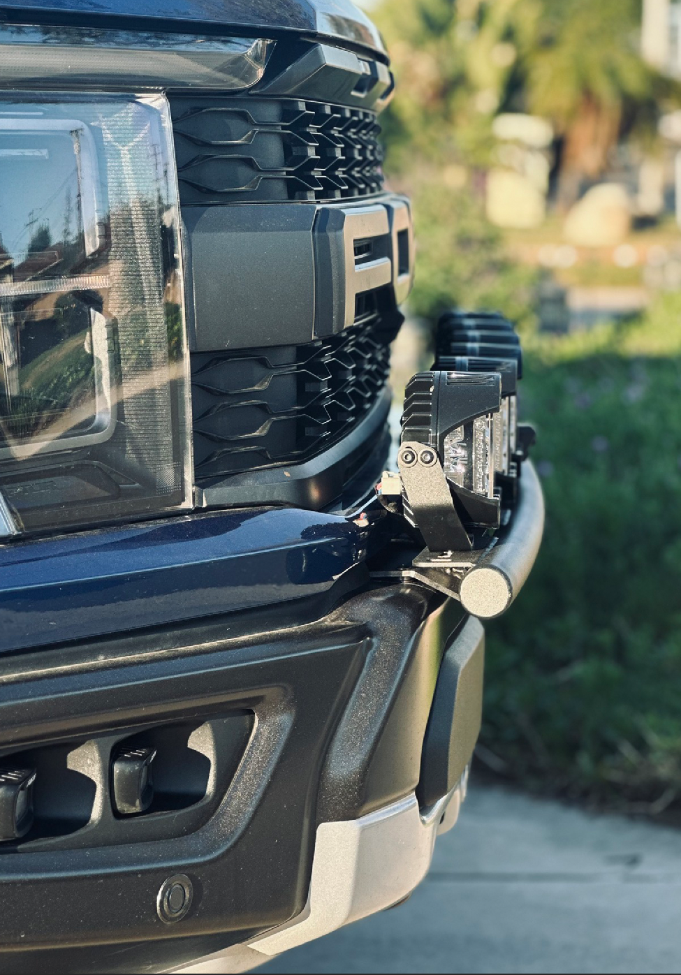 Foutz Motorsports Front Light Mount Kit (stock bumper) - Use Any Light 2021-2023 Ford F-150 Raptor 2023 Ford F-150 Raptor R