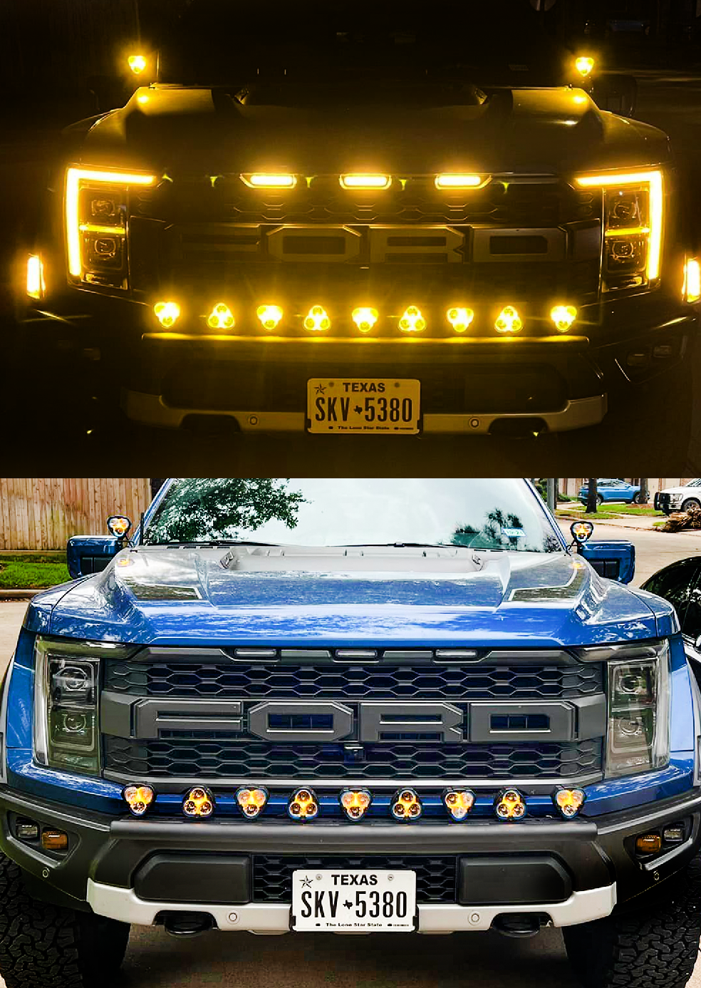 Foutz Motorsports Front Light Mount Kit (stock bumper) - Use Any Light 2021-2023 Ford F-150 Raptor 2023 Ford F-150 Raptor R