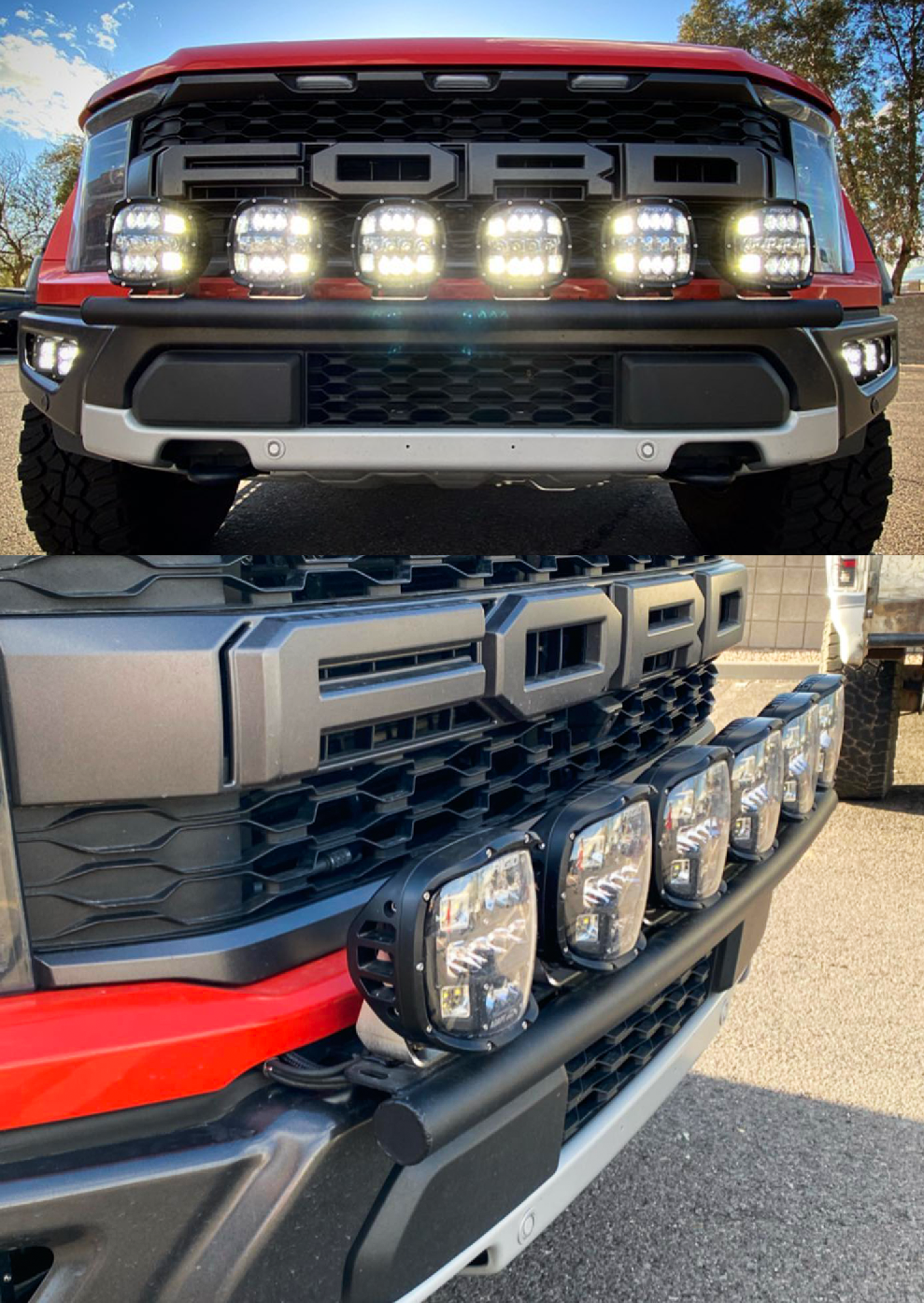 Foutz Motorsports Front Light Mount Kit (stock bumper) - Use Any Light 2021-2023 Ford F-150 Raptor 2023 Ford F-150 Raptor R
