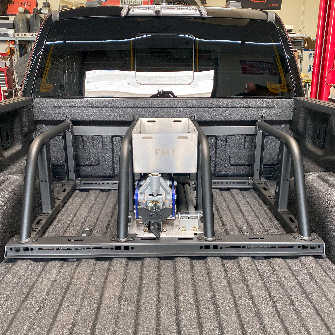 Foutz Motorsports Dual Tire Carrier Quick Release Modular Bed Organizer 2010-2014 Ford F-150 SVT Raptor 2017-2024 Ford F-150 Raptor 2023-2024 Ford F-150 Raptor R
