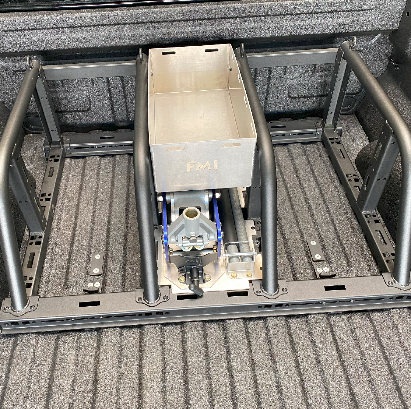 Foutz Motorsports Dual Tire Carrier Quick Release Modular Bed Organizer 2010-2014 Ford F-150 SVT Raptor 2017-2024 Ford F-150 Raptor 2023-2024 Ford F-150 Raptor R