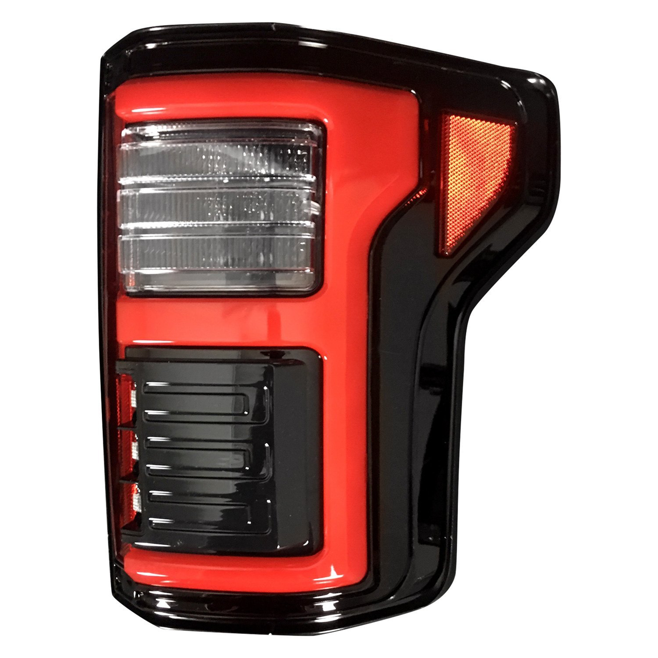 RECON Ford F150 15-20 & Raptor 17-20 (Replaces OEM LED Style Tail Lights w Blind Spot Warning System) OLED Tail Lights Smoked Lens - Apollo Off-Road