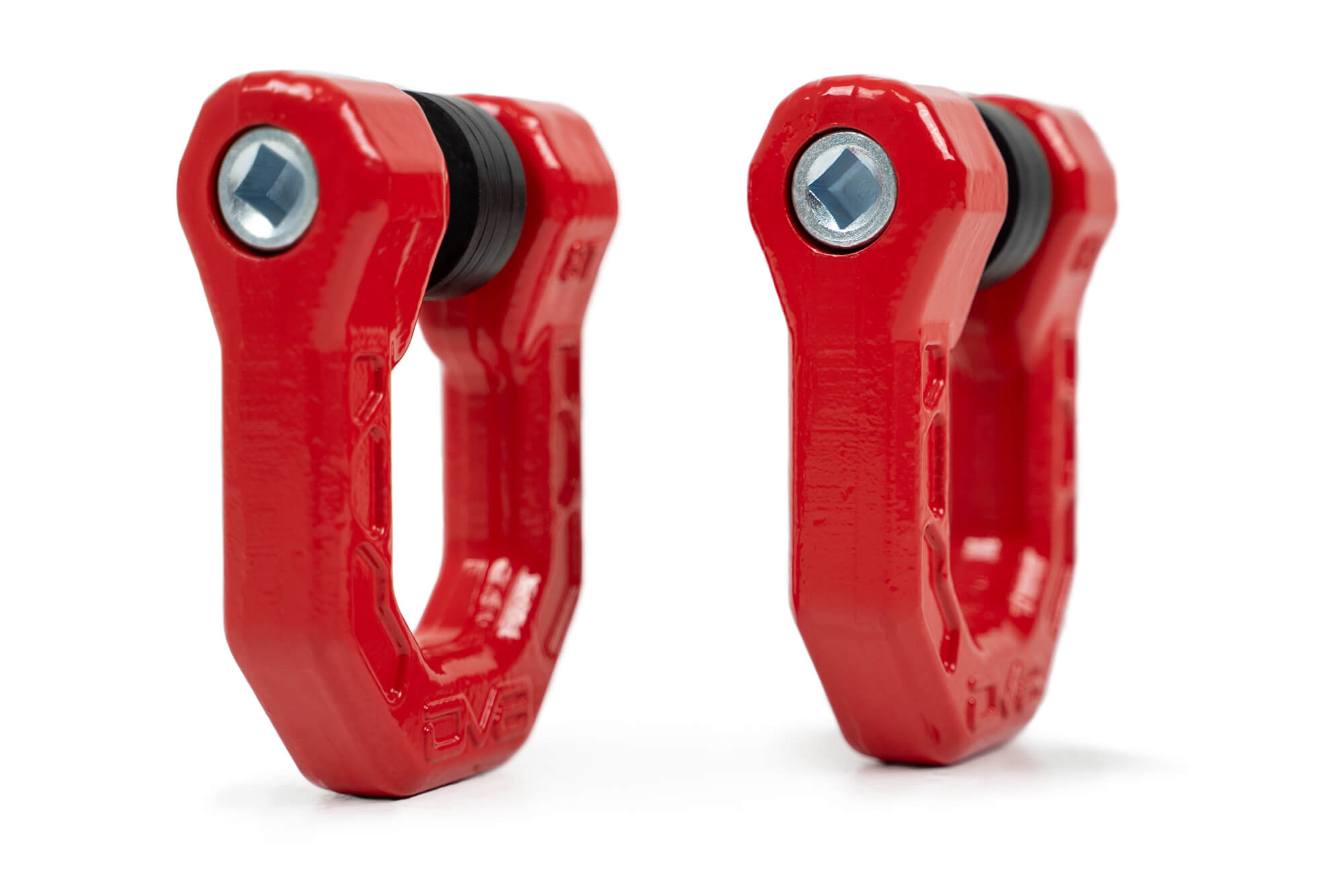Red DV8 Elite Series D-Rings (Pair) - Apollo Off-Road