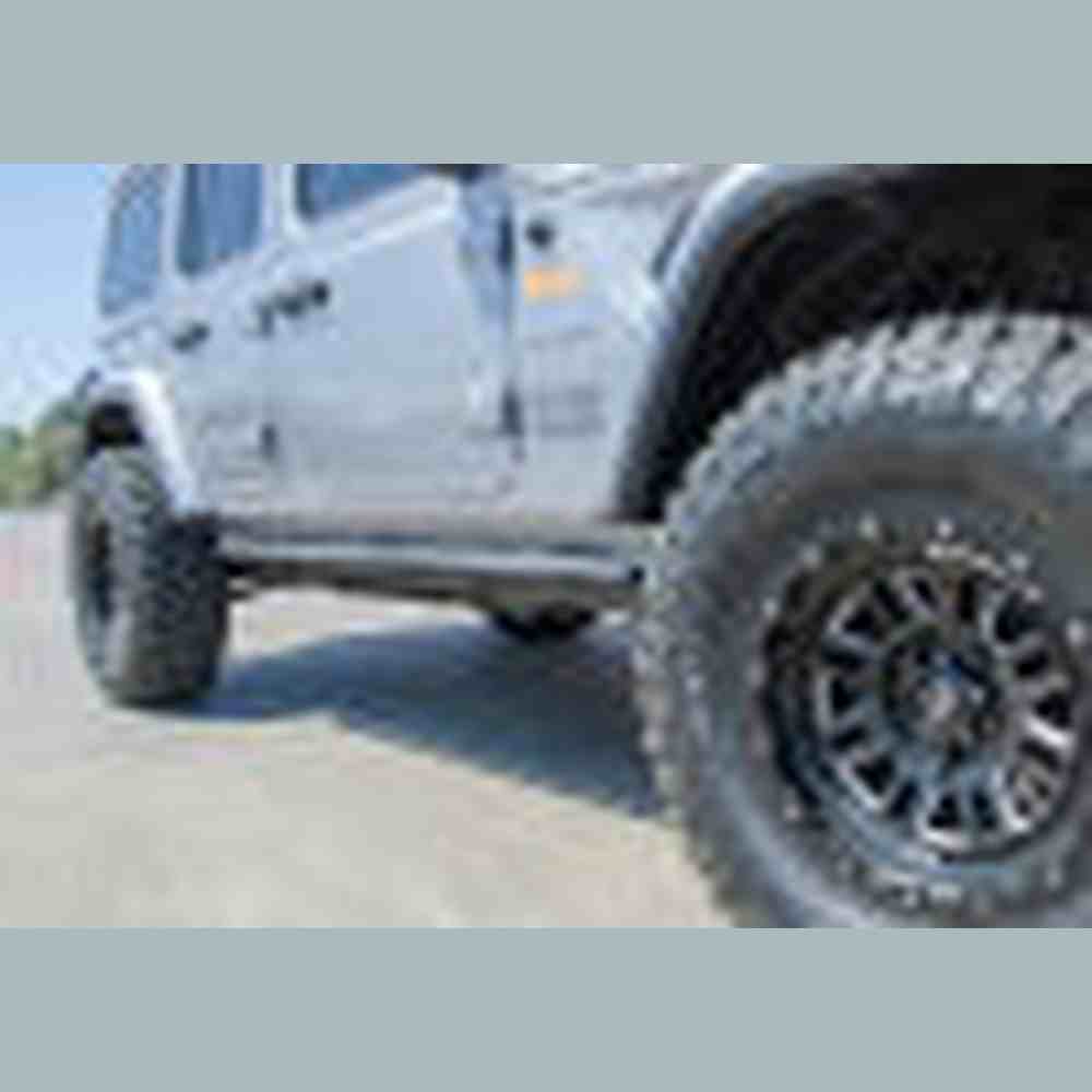 RKR Rails - Cab Len (2 Steps) - 20-22 Gladiator JT 4Dr - TX Blk - Apollo Off-Road