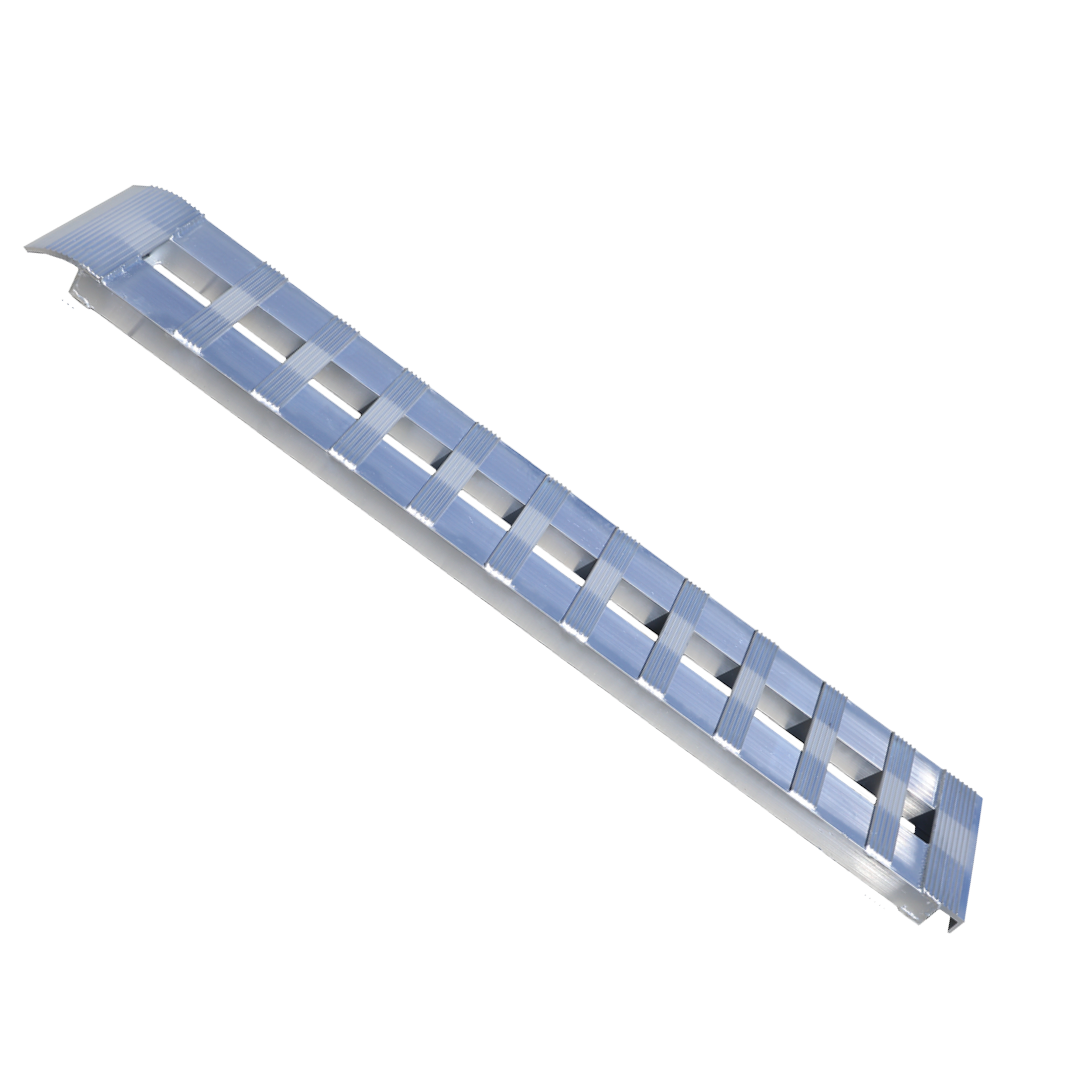 Single Heavy Duty 14 foot Aluminum Loading Ramp 15" x 168" 4K Capacity - Apollo Off-Road
