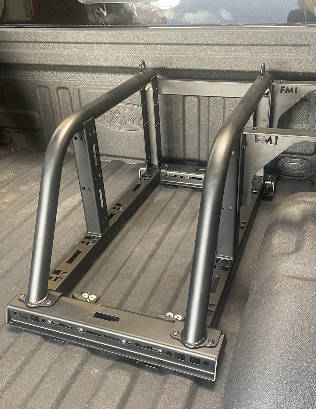 Foutz Motorsports Single Tire Carrier Quick Release Modular Bed Organizer