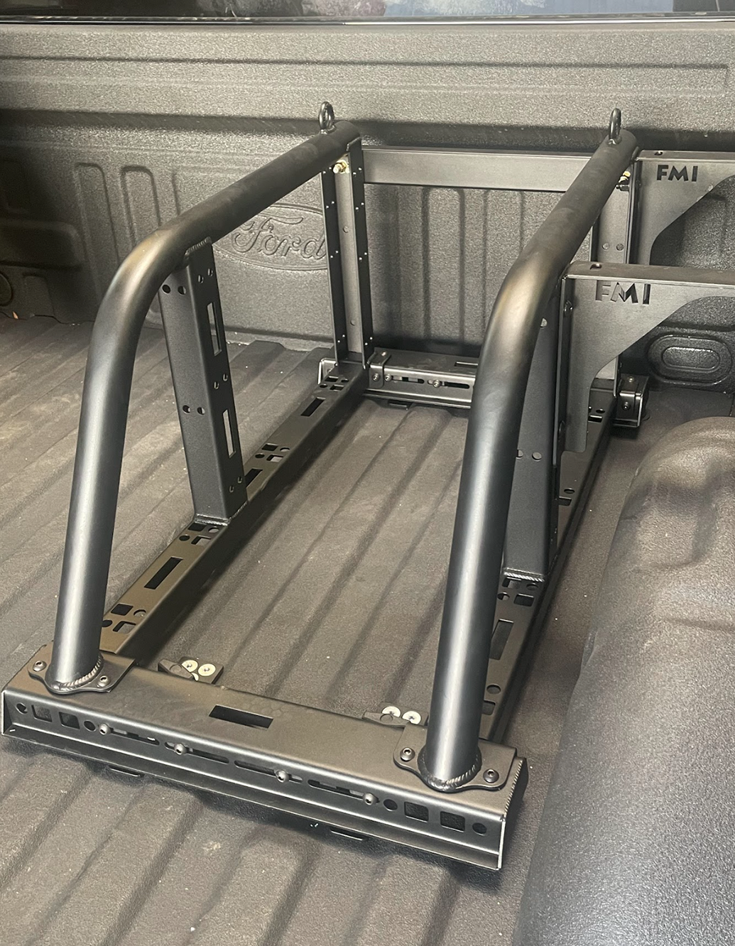Foutz Motorsports Single Tire Carrier Quick Release Modular Bed Organizer