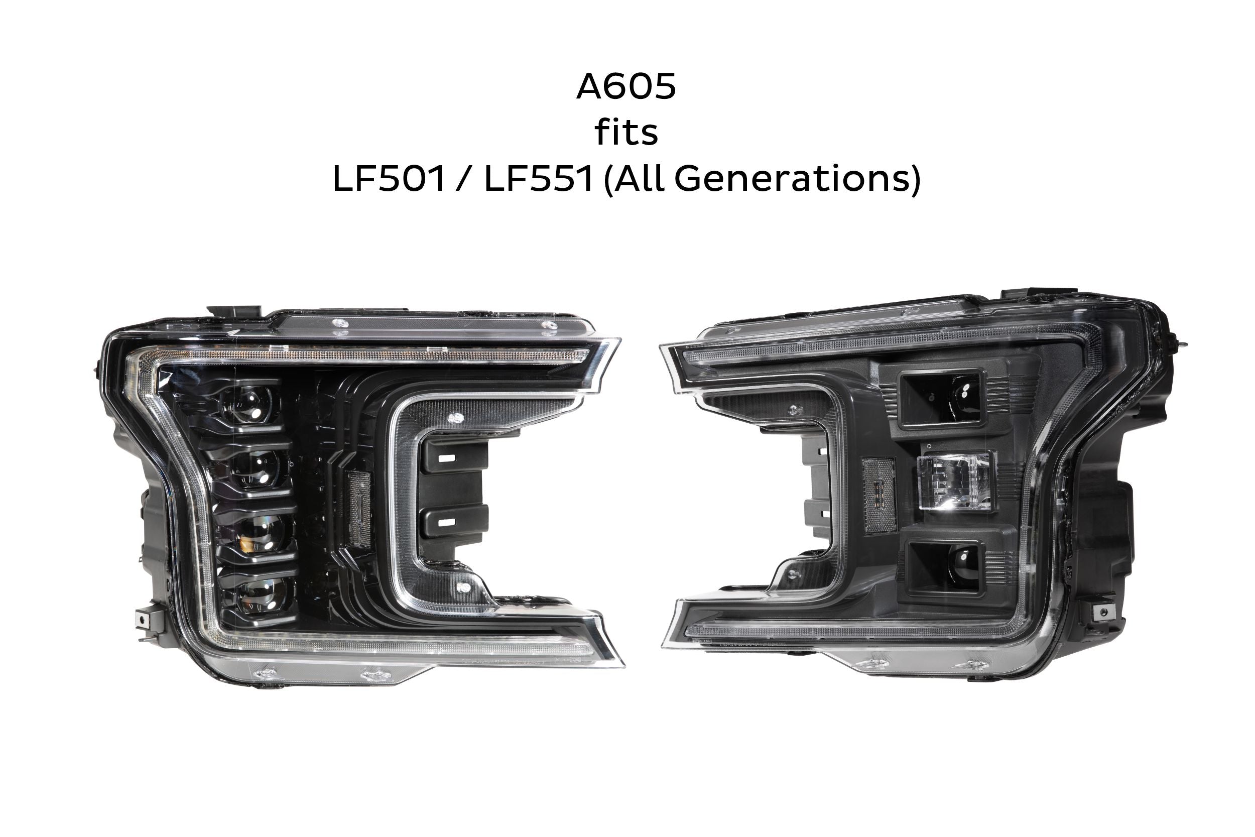 Smoked Sidemarkers: LF502 / LF550 (All Gens) (Set) - Apollo Off-Road