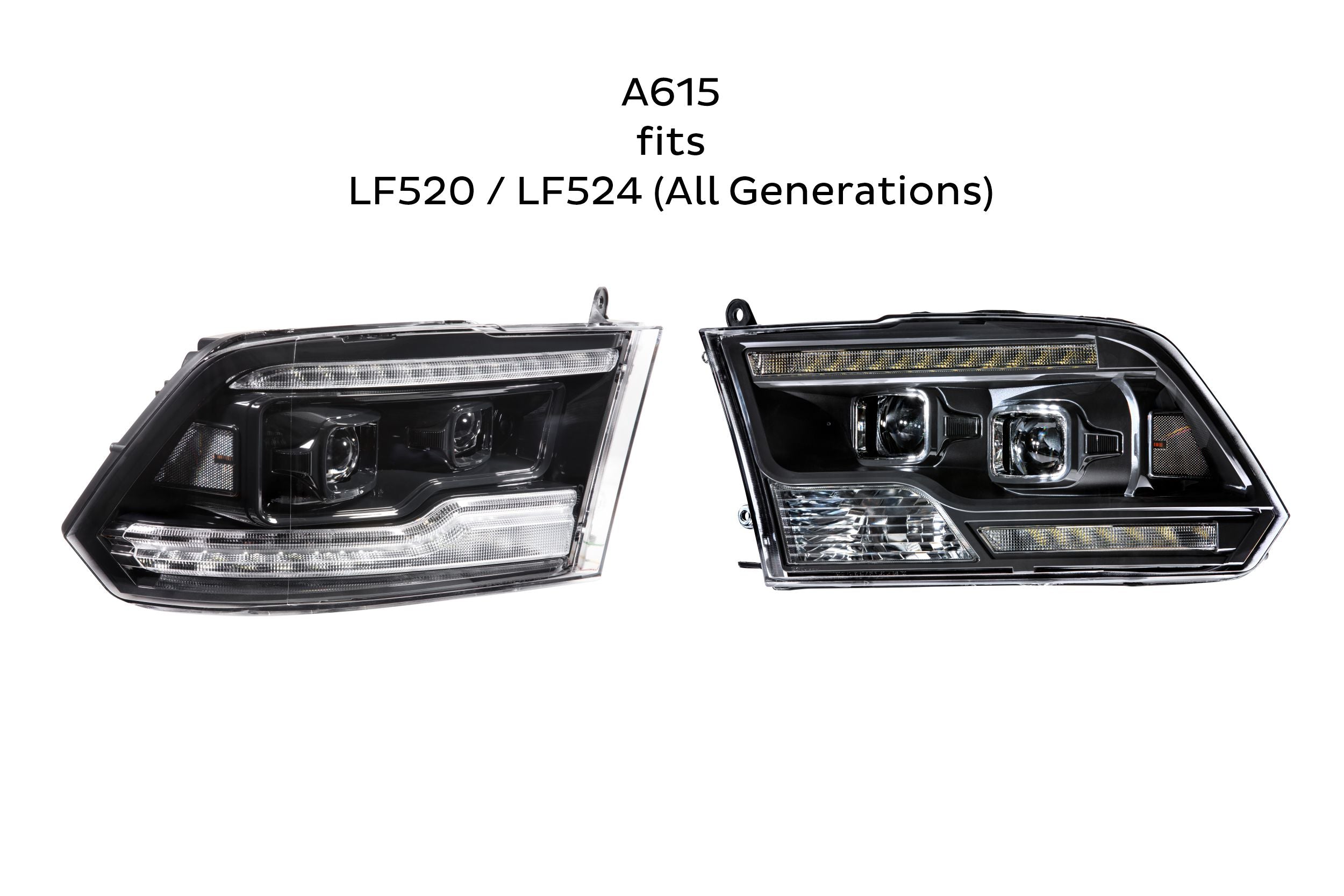 Smoked Sidemarkers: LF523 / LF525 (All Gens) (Set) - Apollo Off-Road