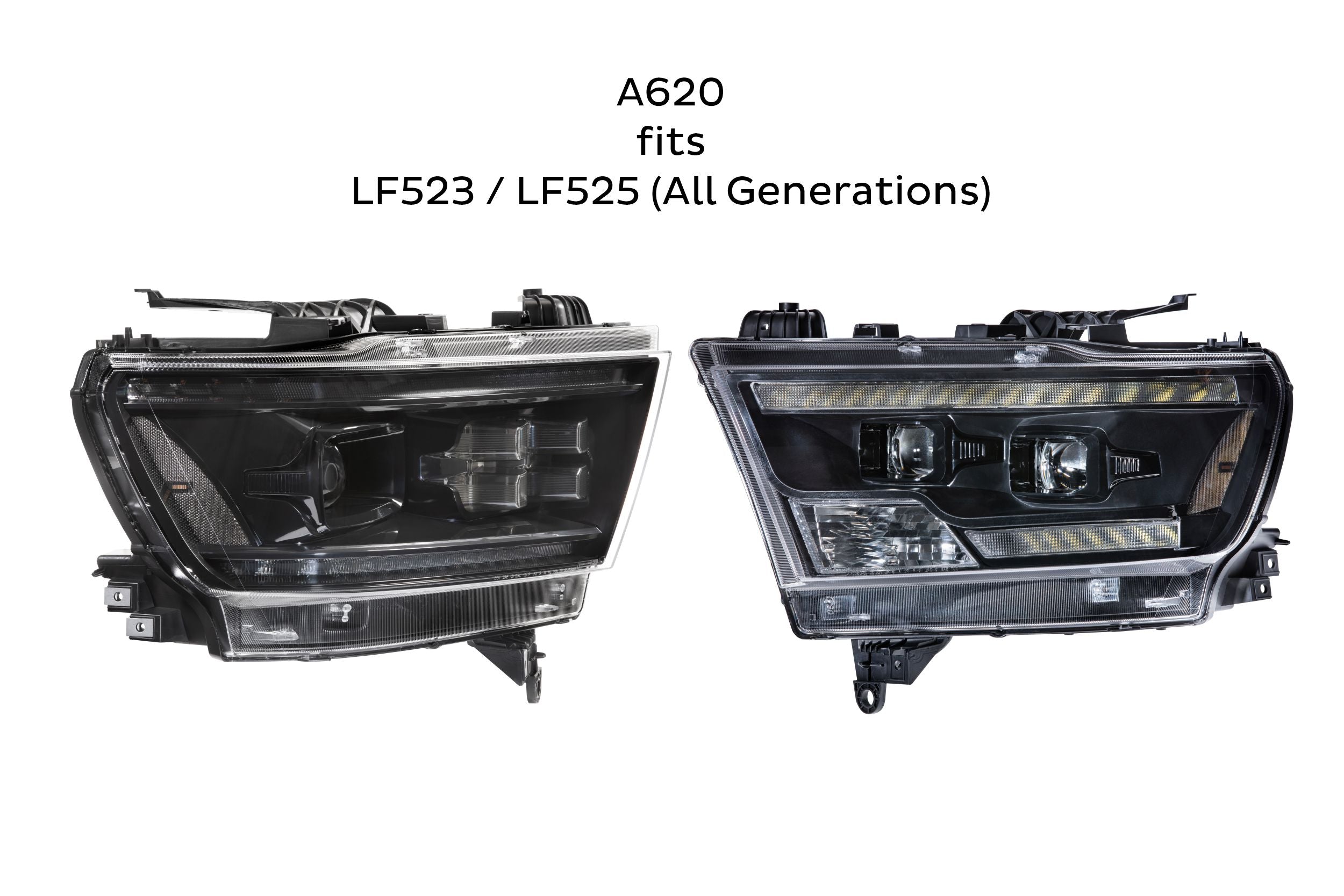 Smoked Sidemarkers: LF523 / LF525 (All Gens) (Set) - Apollo Off-Road