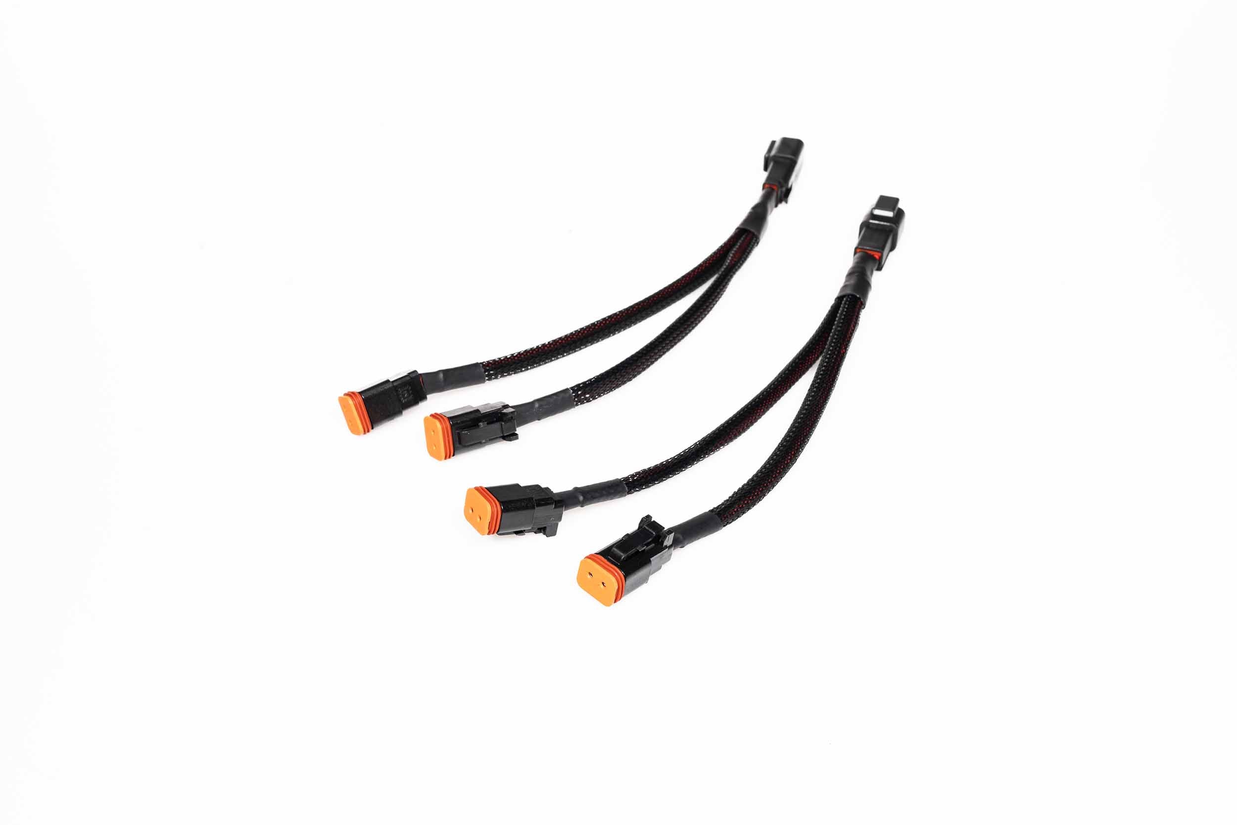Splitters: Deutsch 2P Male to 2x Deutsch 2P Female (Pair) - Apollo Off-Road