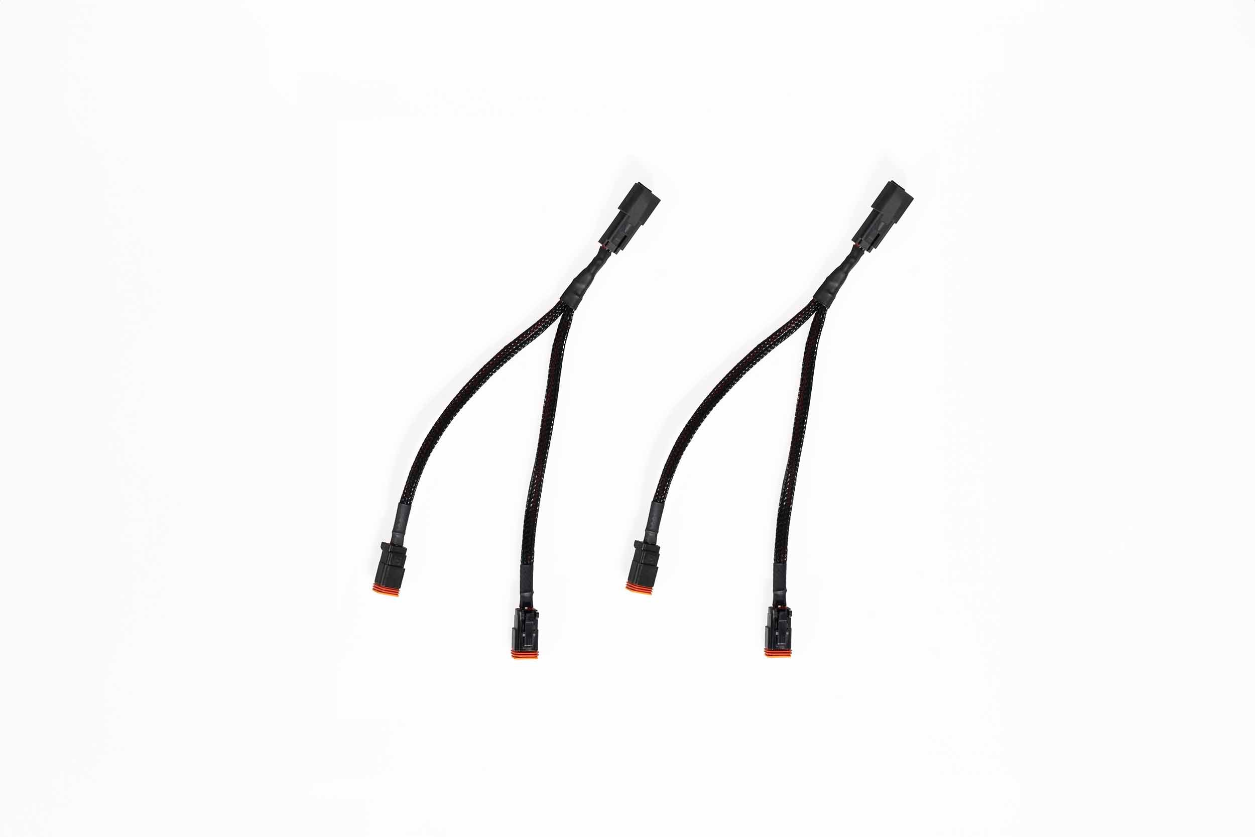 Splitters: Deutsch 2P Male to 2x Deutsch 2P Female (Pair) - Apollo Off-Road