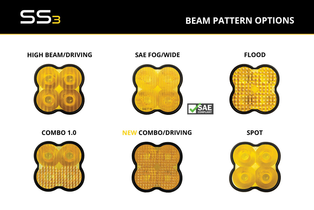 Diode Dynamics SS3 Lens PC Combo Max Yellow