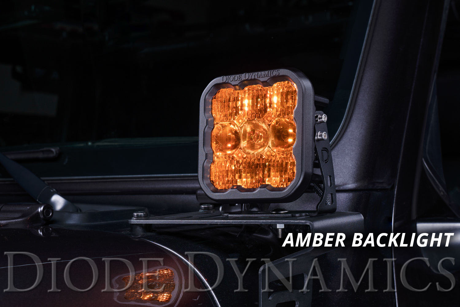 Diode Dynamics SS5 LED Pod Sport Yellow Flood (pair)