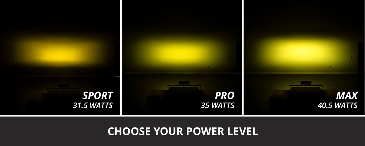 Diode Dynamics SS6 Max Yellow Combo Flush ABL (single)
