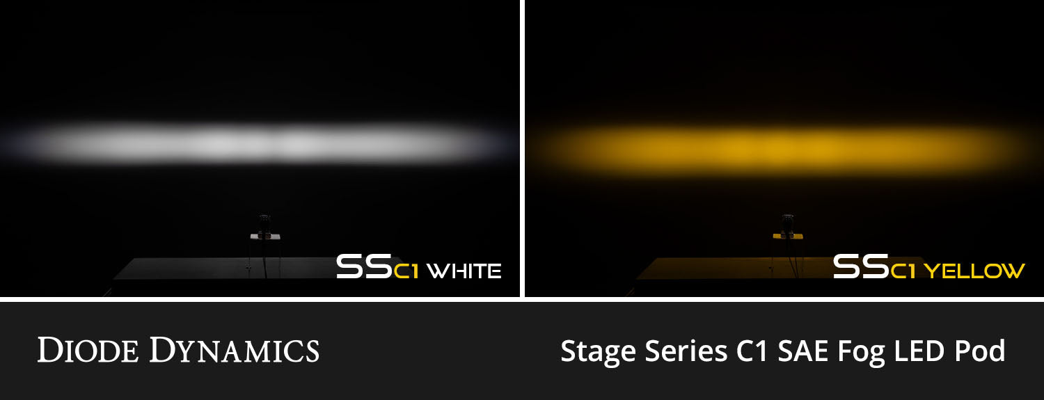 Diode Dynamics SSC1 Type GBS LED Fog Light Kit Yellow SAE Fog
