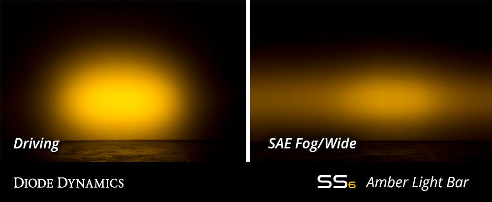 Diode Dynamics SS12 Amber SAE Fog/Wide Light Bar (pair)