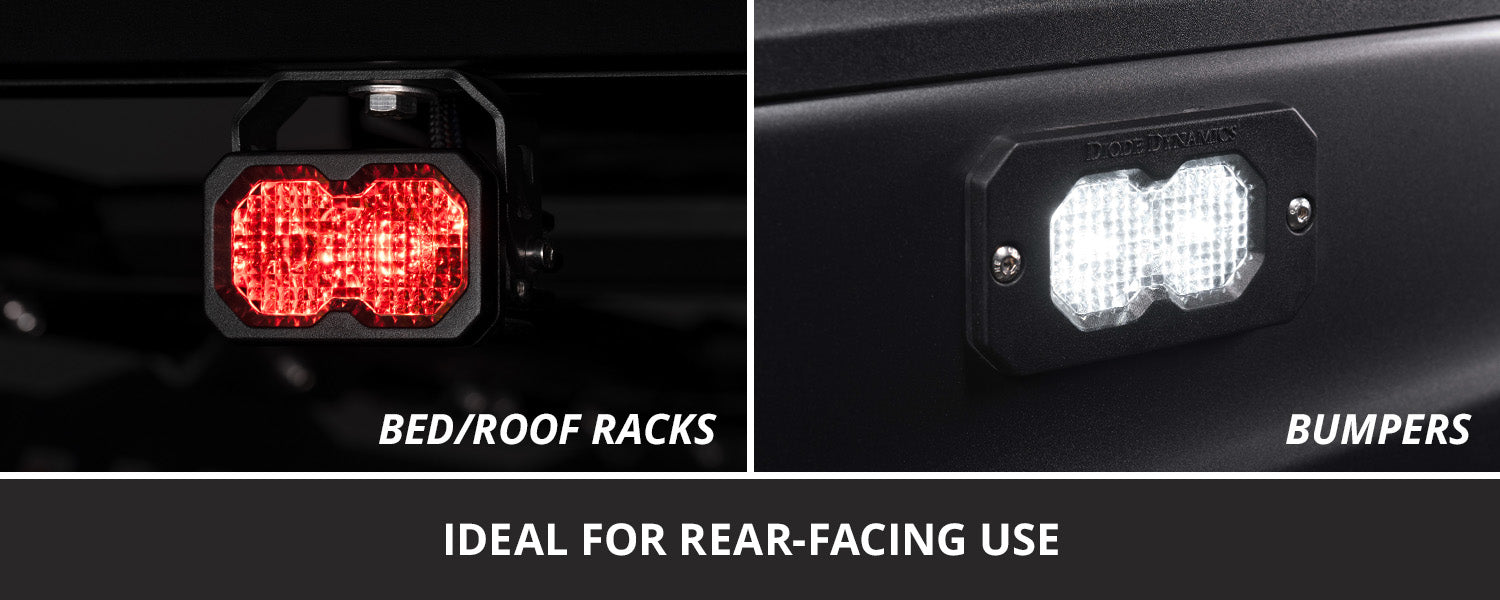 Diode Dynamics C2R White Flood Flush Mount LED Pod (pair)