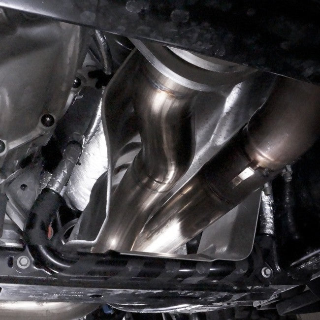 Stainless Works 17-20 F-150 Raptor Catted Downpipe Factory Connect - Apollo Off-Road