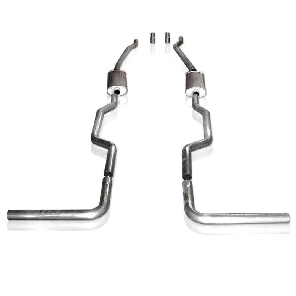 Stainless Works 2-1/2" Catback Dual Turbo Chambered Mufflers Performance Connect - Apollo Off-Road