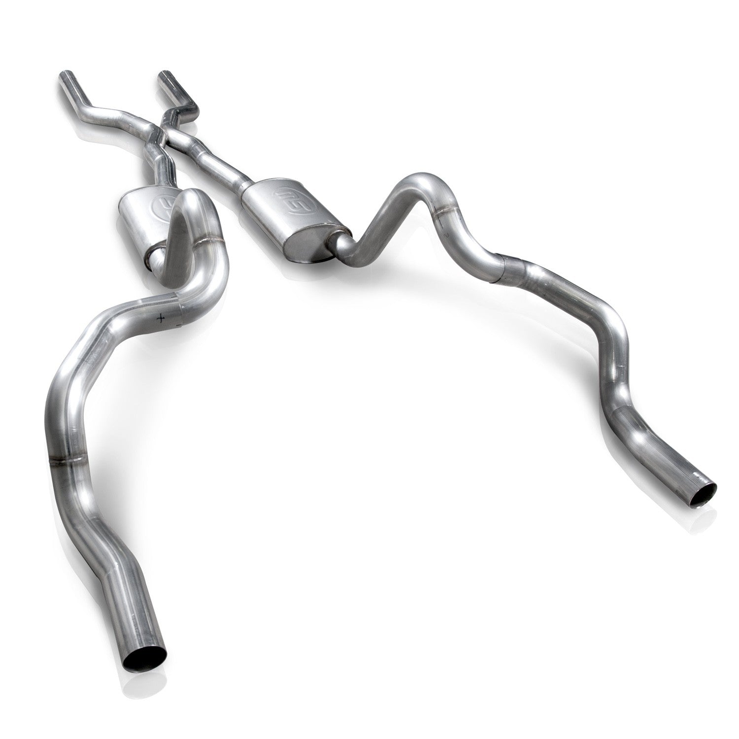 Stainless Works 3" Catback Dual Turbo Chambered Mufflers Performance Connect - Apollo Off-Road