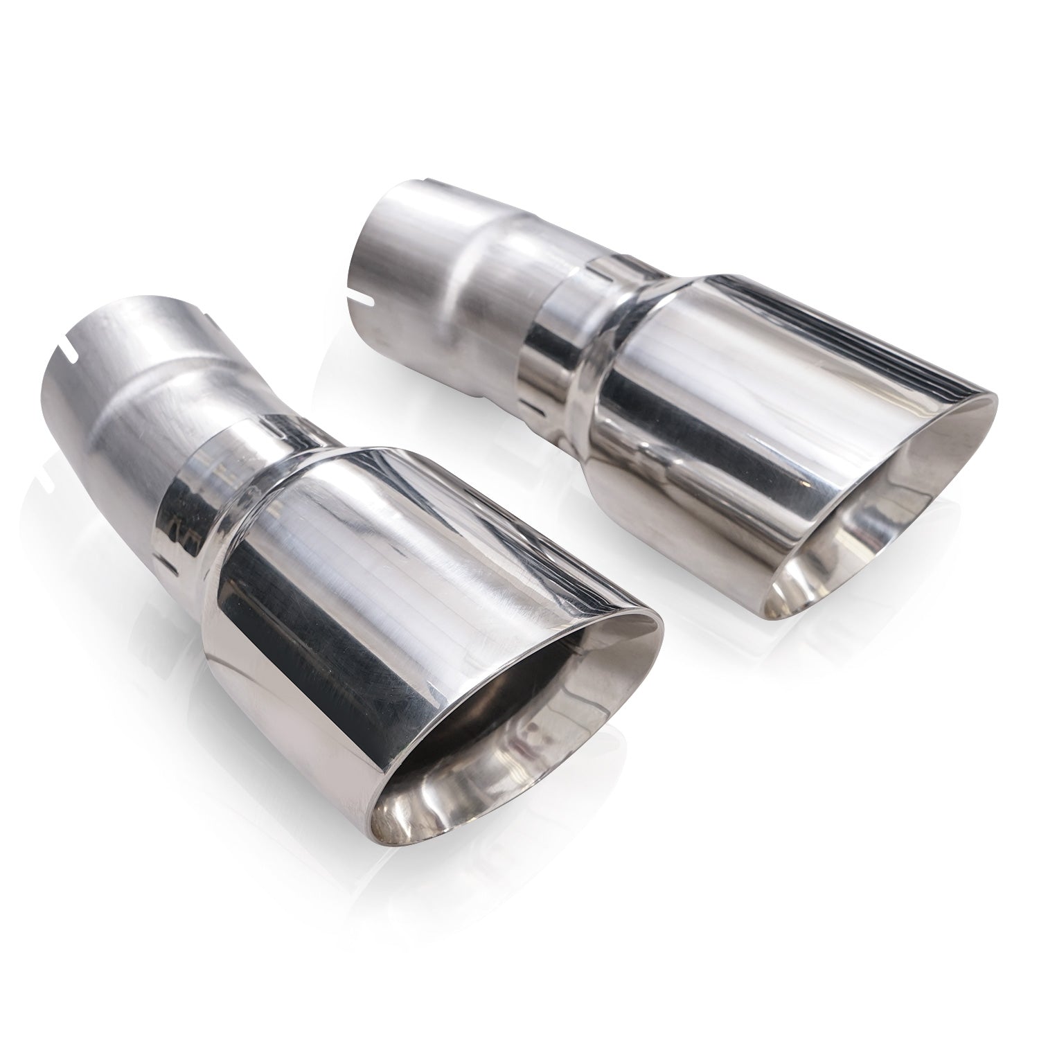 Stainless Works 4? Double Wall Slash-Cut Polished Tip Kit - Apollo Off-Road