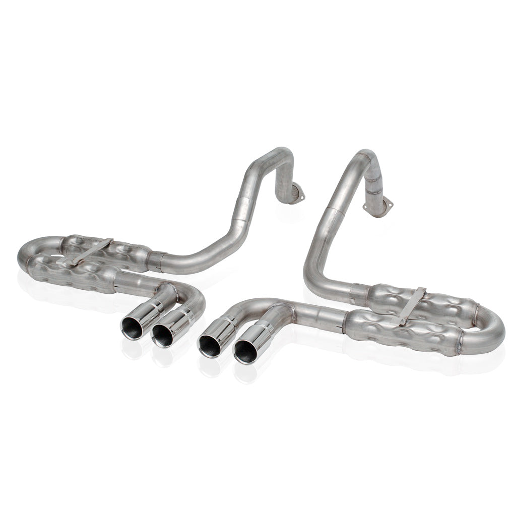 Stainless Works Axleback Dual Chambered Round Style Mufflers Factory Connect - Apollo Off-Road