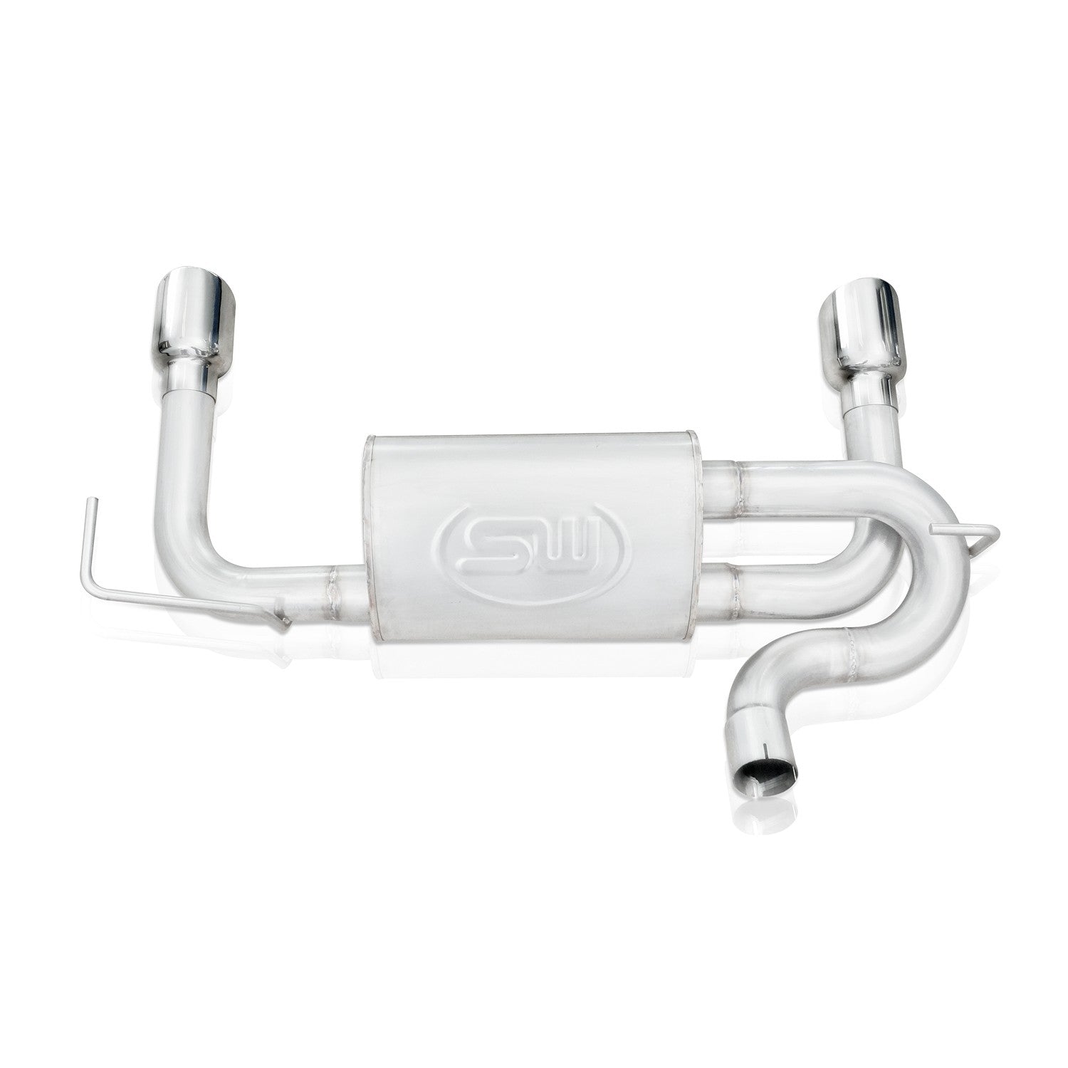 Stainless Works Axleback Dual Oulet Muffler Factory Connect - Apollo Off-Road
