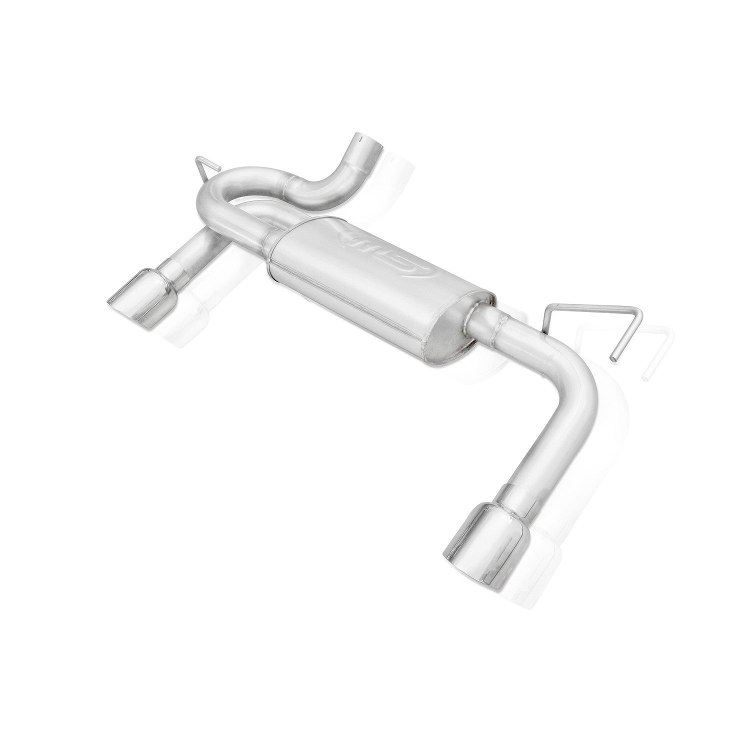 Stainless Works Axleback Dual Oulet Muffler Factory Connect - Apollo Off-Road