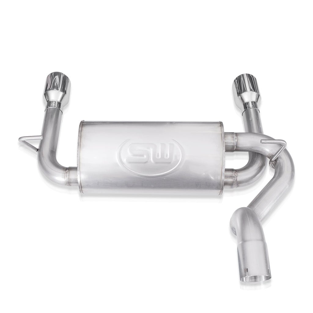 Stainless Works Axleback Dual Oulet Muffler Factory Connect - Apollo Off-Road