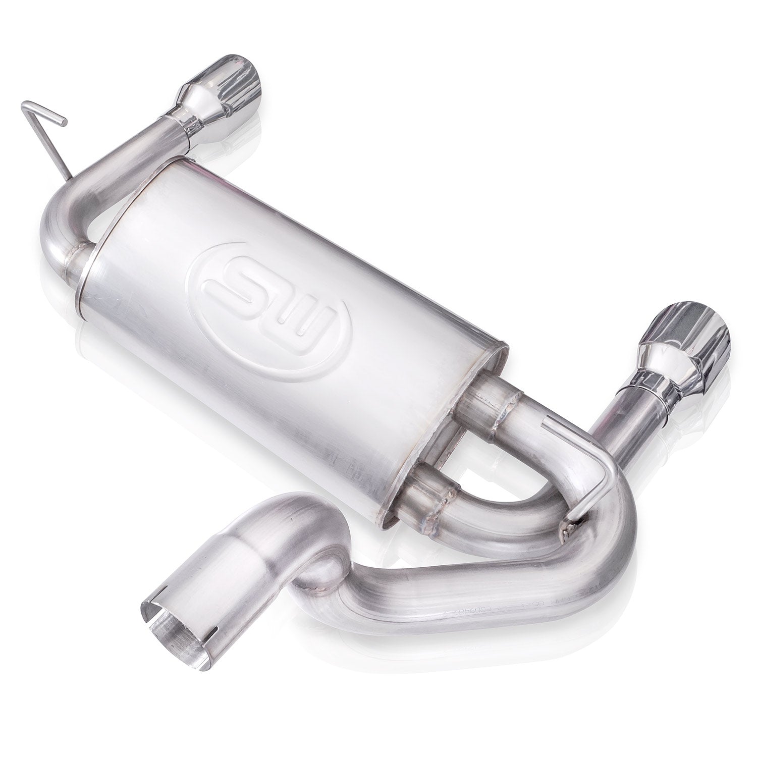 Stainless Works Axleback Dual Oulet Muffler Factory Connect - Apollo Off-Road