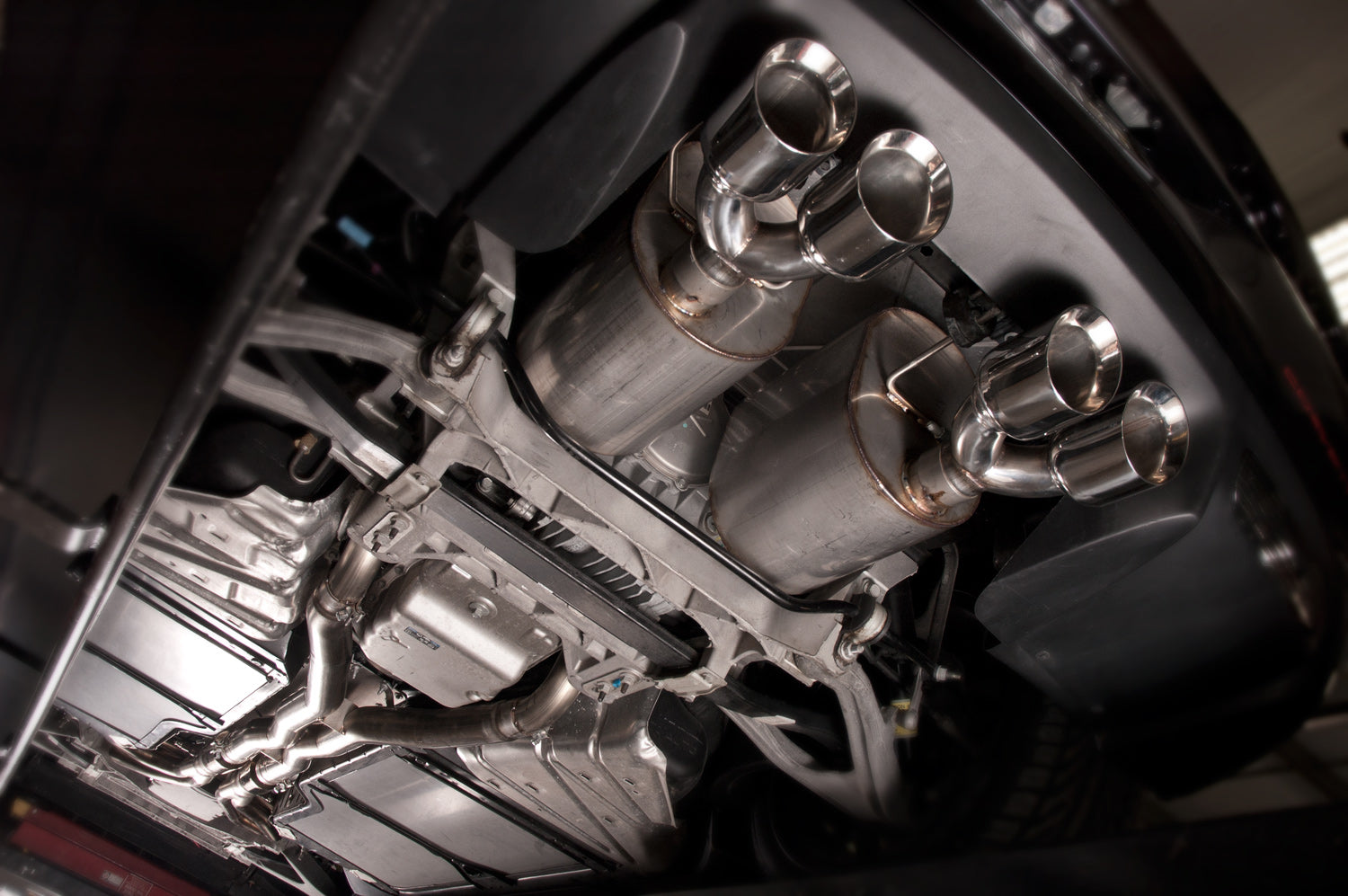 Stainless Works Axleback Dual Turbo Chambered Mufflers Factory Connect - Apollo Off-Road