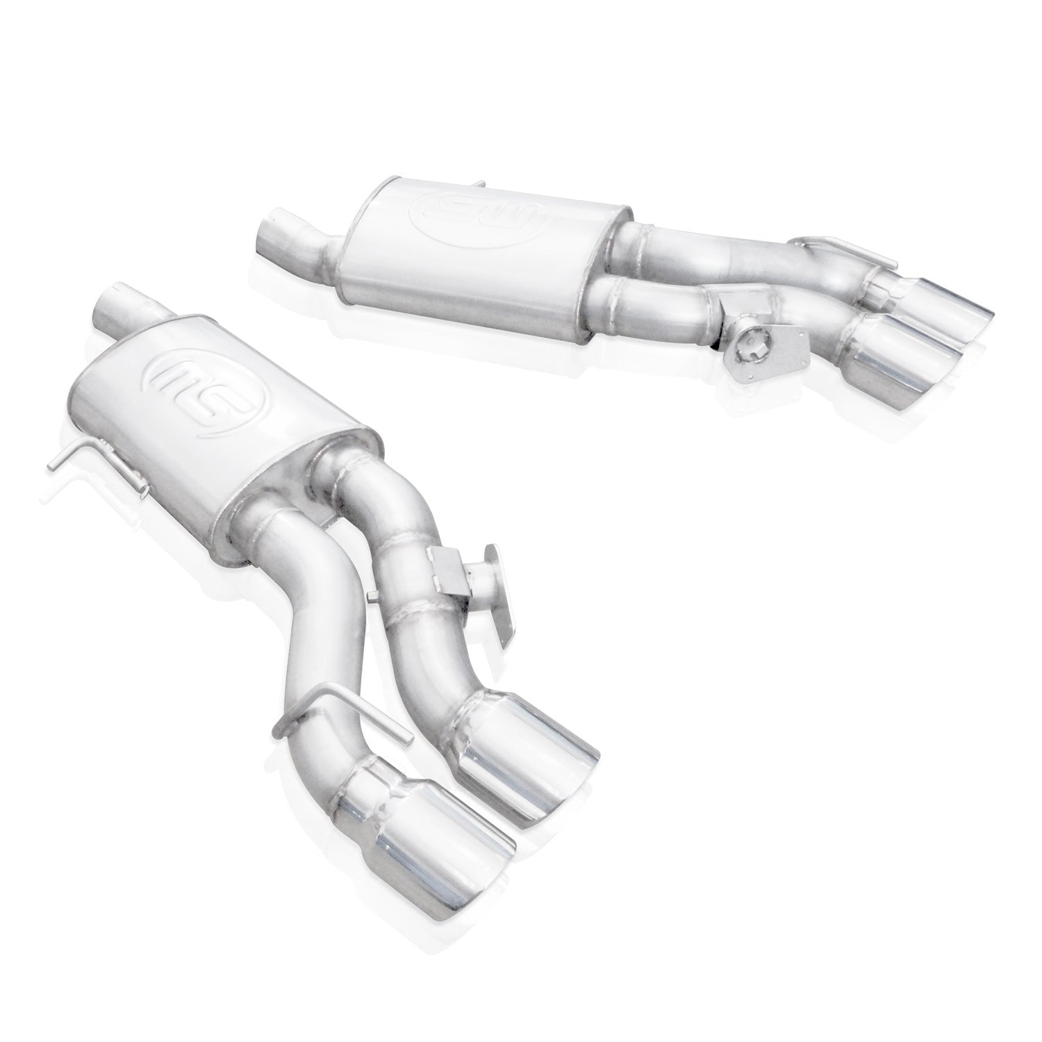 Stainless Works Axleback Dual Turbo Custom Mufflers Factory Connect - Apollo Off-Road