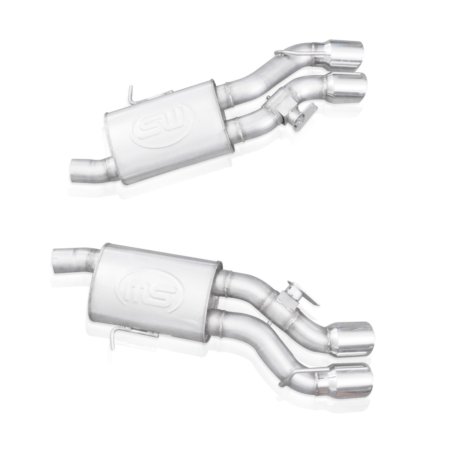 Stainless Works Axleback Dual Turbo Custom Mufflers Performance Connect - Apollo Off-Road