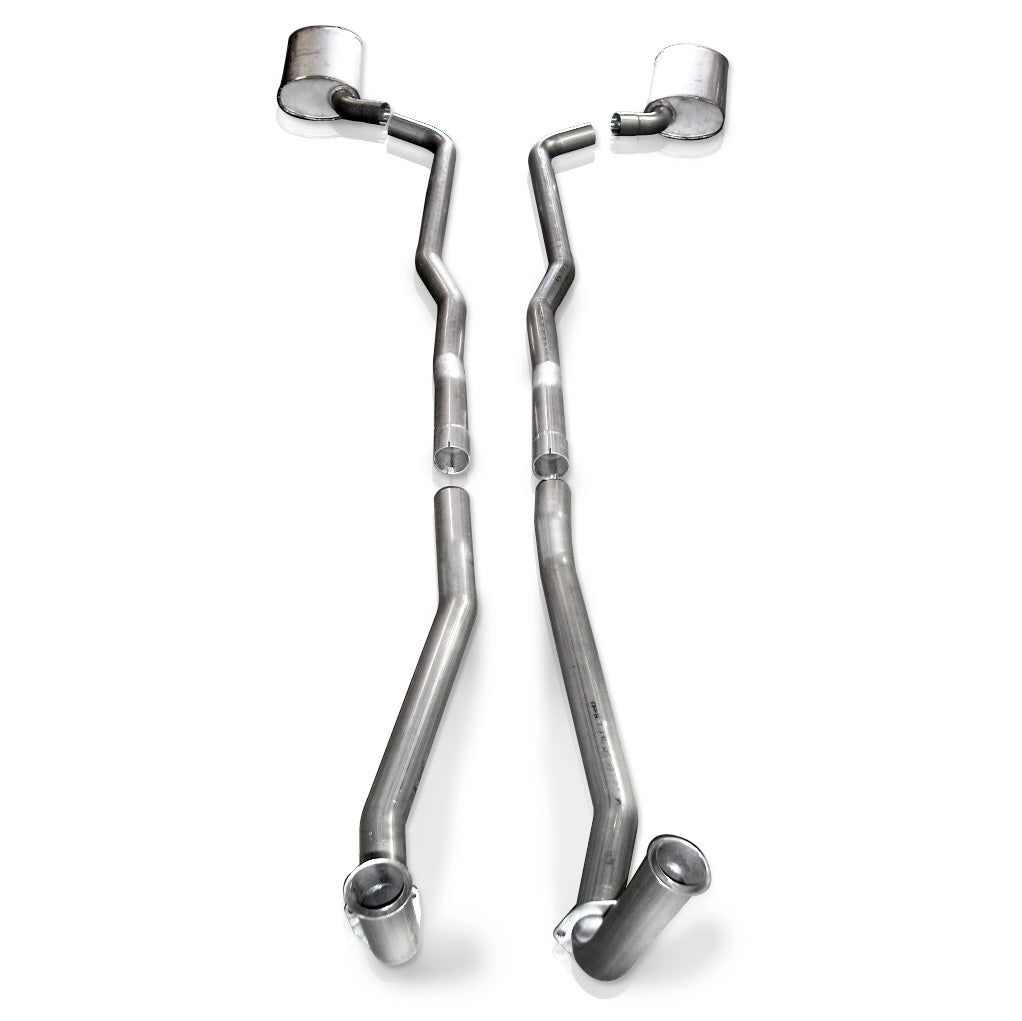 Stainless Works BBC Catback Dual Chambered Mufflers Manual Trans Factory Connect - Apollo Off-Road