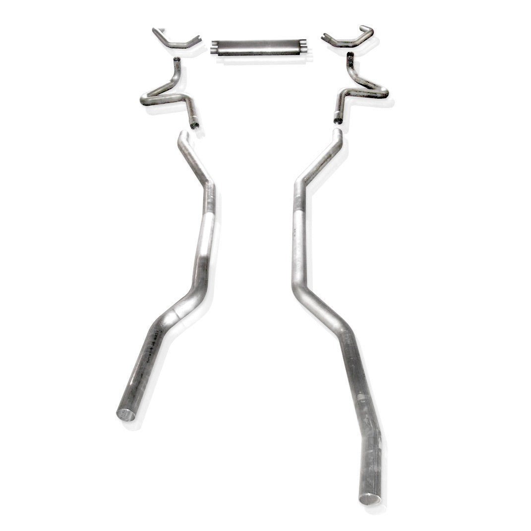 Stainless Works BBC Catback Transverse Muffler Fits Factory Manifolds - Apollo Off-Road