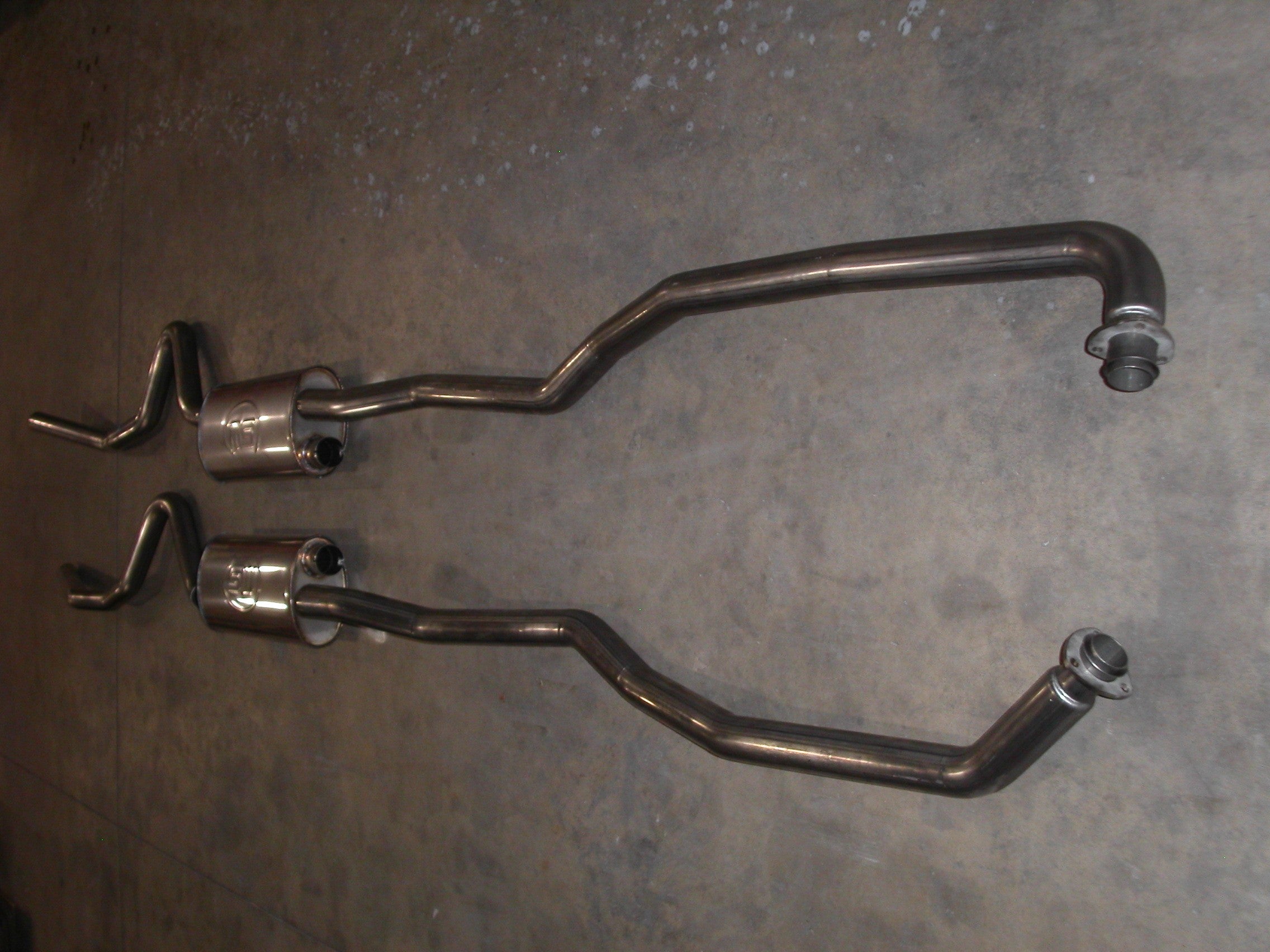 Stainless Works BBC Dual Turbo Chambered Mufflers Factory Connect - Apollo Off-Road