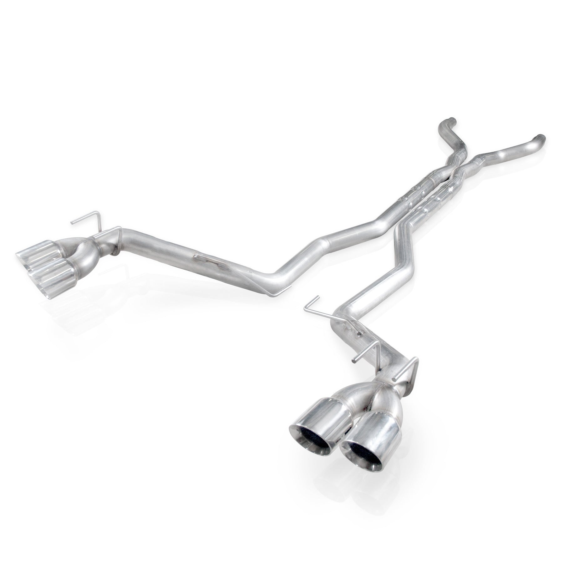 Stainless Works Catback Dual Chambered Round Non-Perfed Cores Factory Connect - Apollo Off-Road