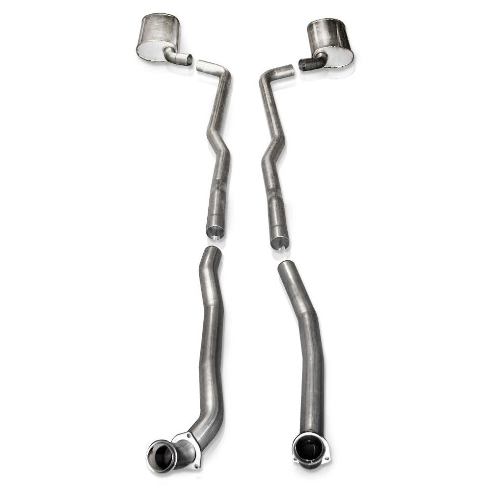 Stainless Works Catback Dual Long Chambered Mufflers Auto Trans. Factory Connect - Apollo Off-Road