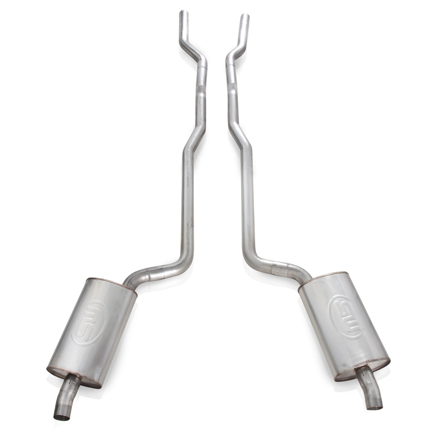 Stainless Works Catback Dual Long Chambered Mufflers Performance Conne