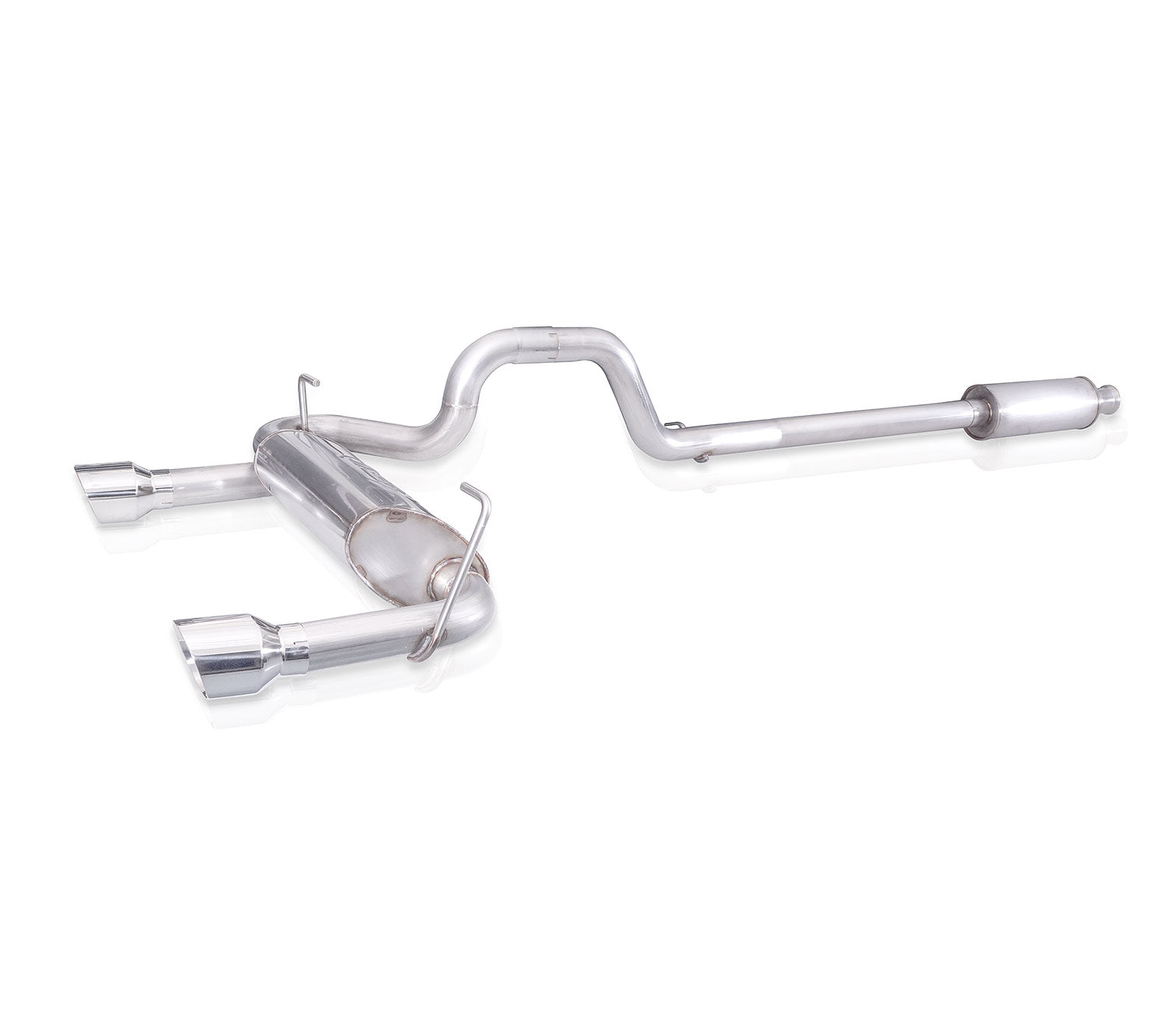 Stainless Works Catback Dual Outlet Turbo Muffler Factory Connect - Apollo Off-Road