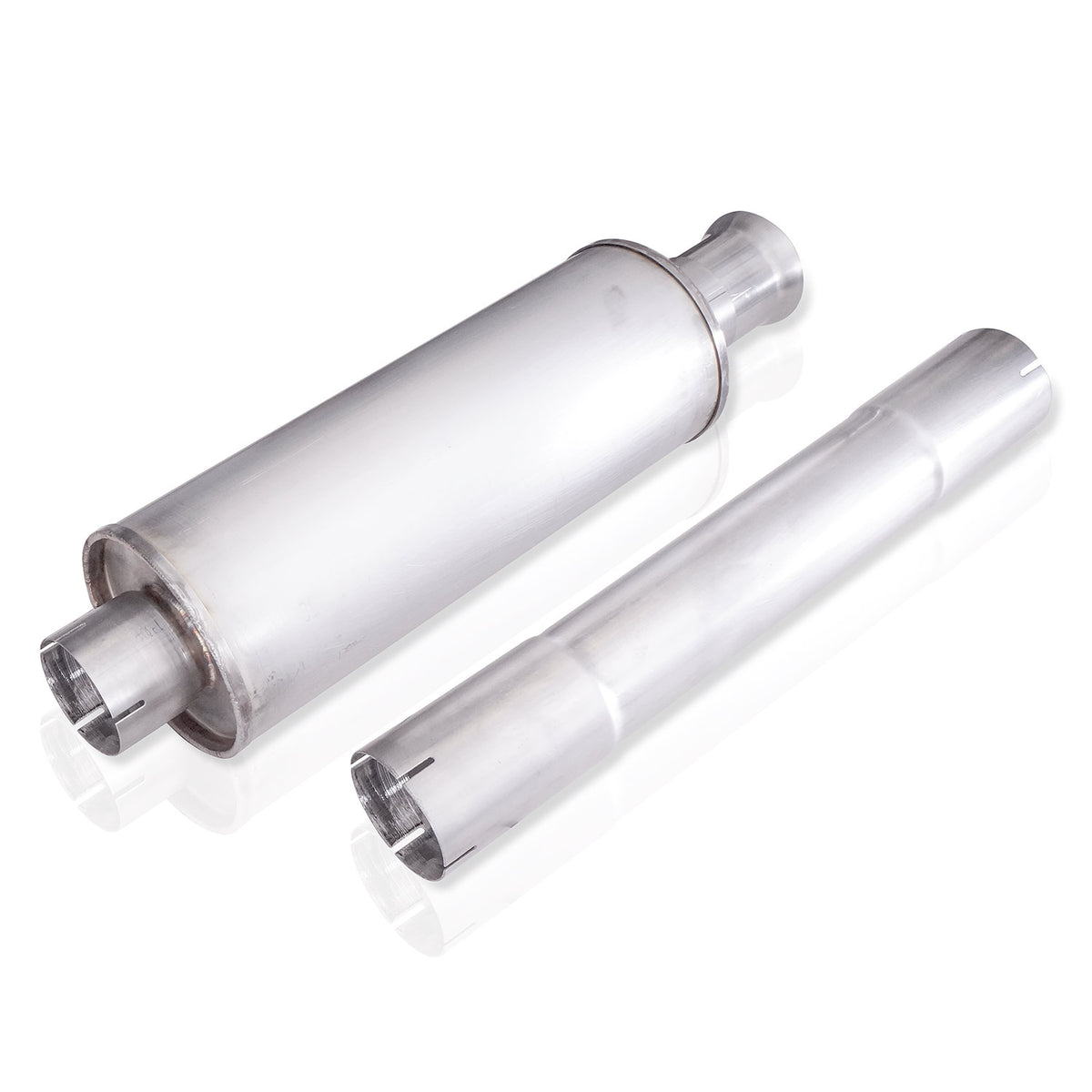 Stainless Works Catback Dual Outlet Turbo Muffler Factory Connect - Apollo Off-Road