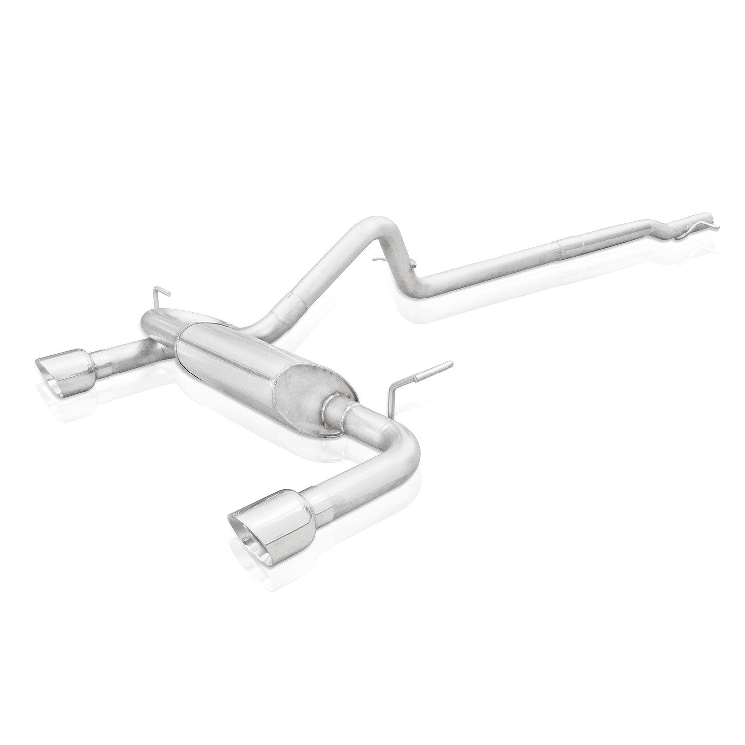 Stainless Works Catback Dual Outlet Turbo Muffler Factory Connect - Apollo Off-Road