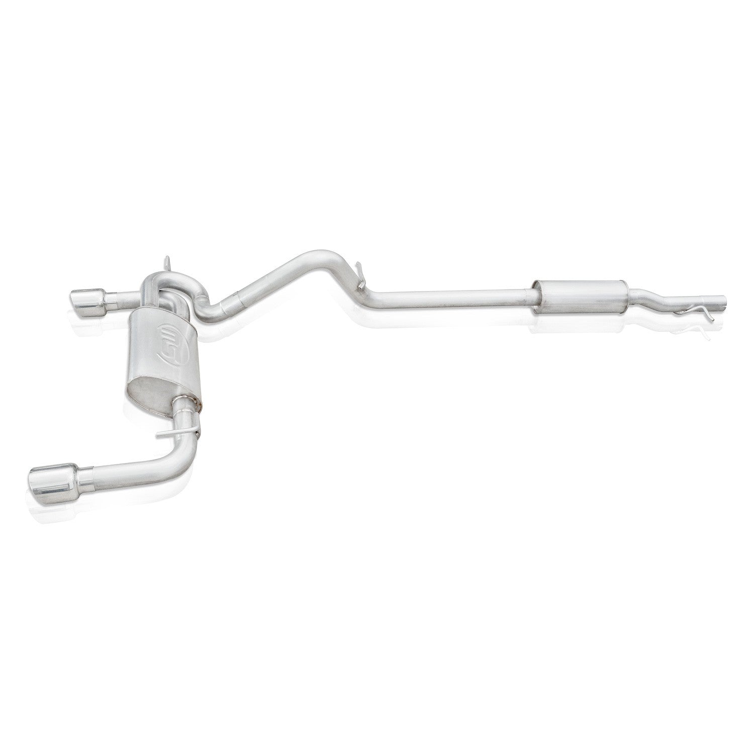 Stainless Works Catback Dual Outlet Turbo Muffler Factory Connect - Apollo Off-Road