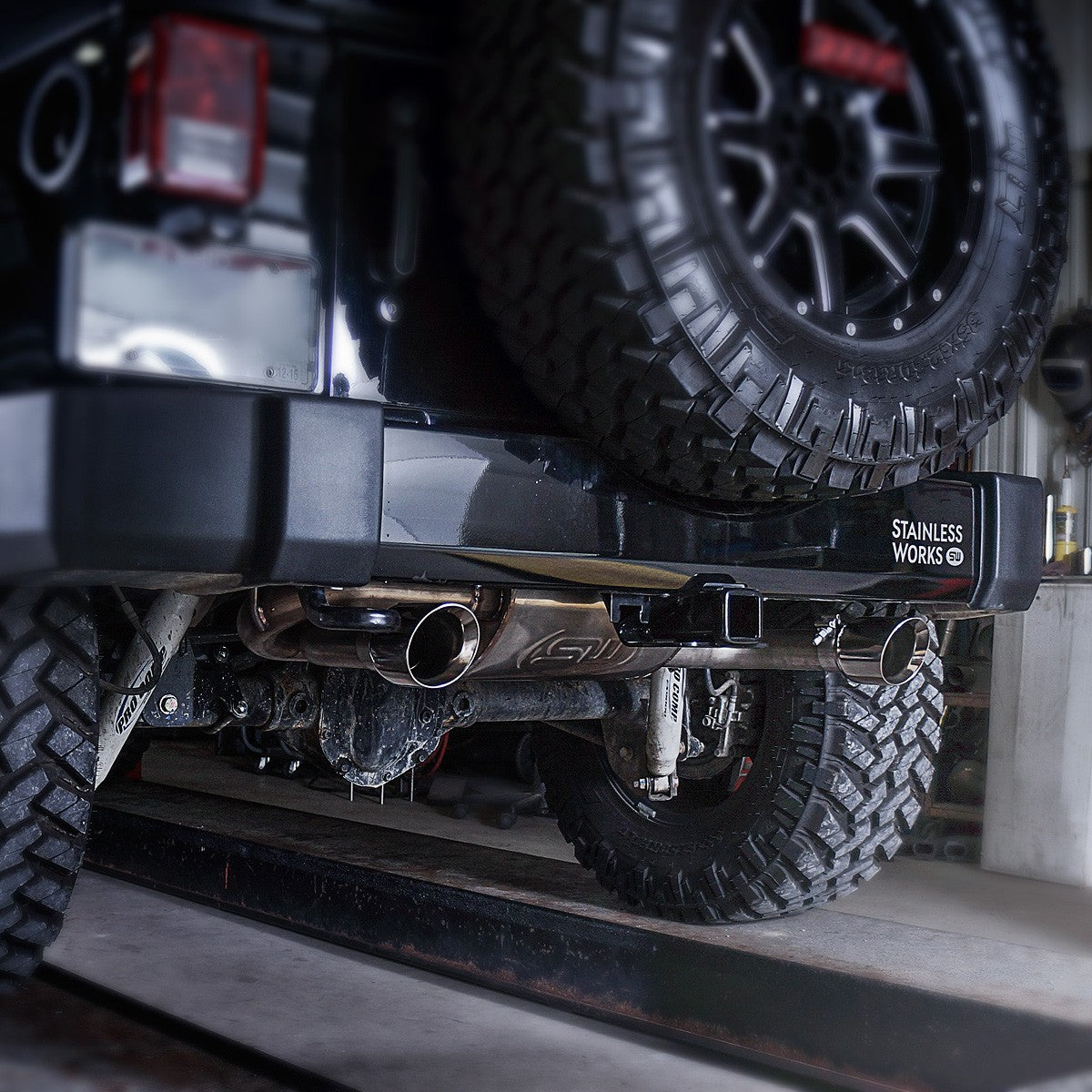 Stainless Works Catback Dual Outlet Turbo Muffler Factory Connect - Apollo Off-Road