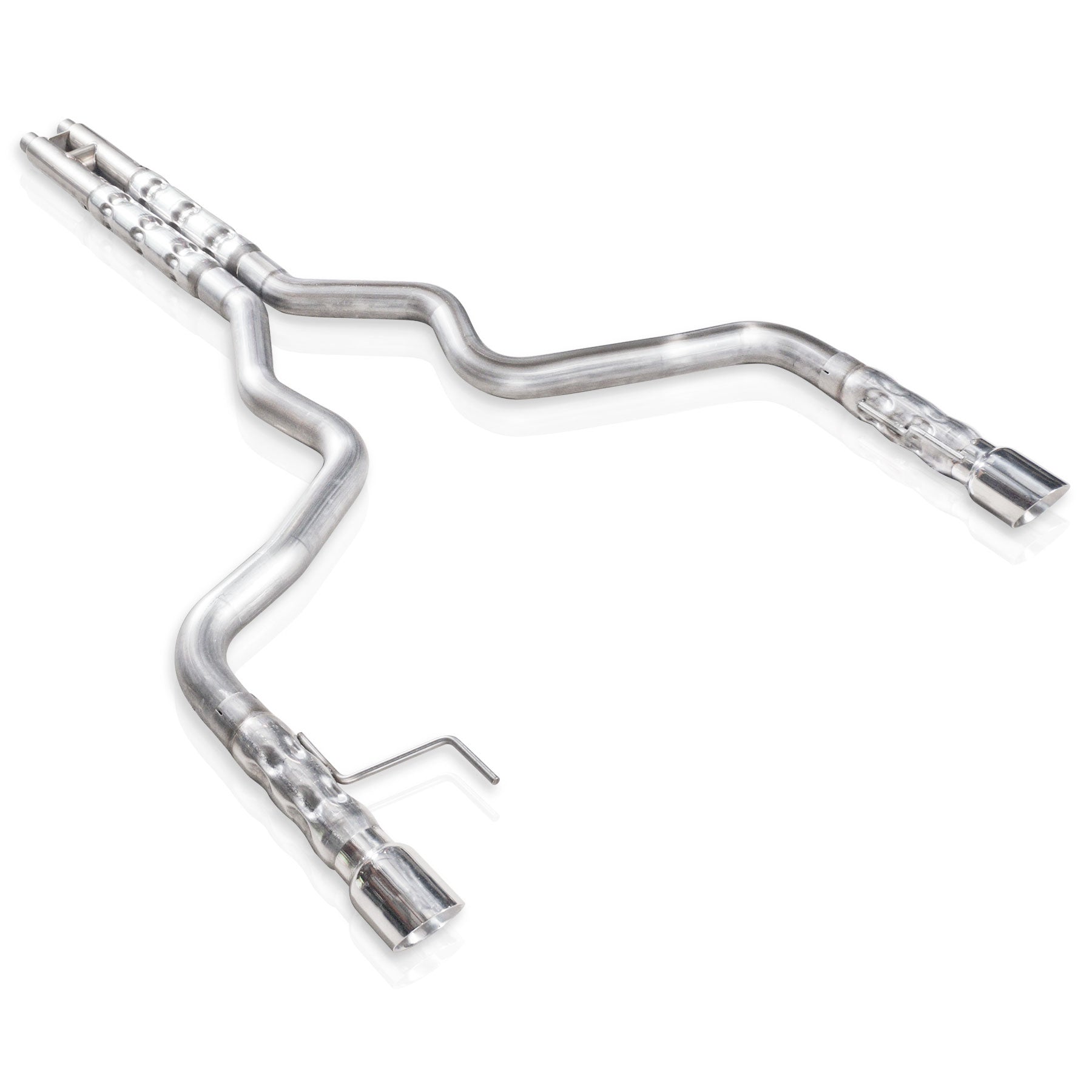 Stainless Works Catback Dual Retro 2-1/2" Core Rounds H-Pipe Factory Connect - Apollo Off-Road