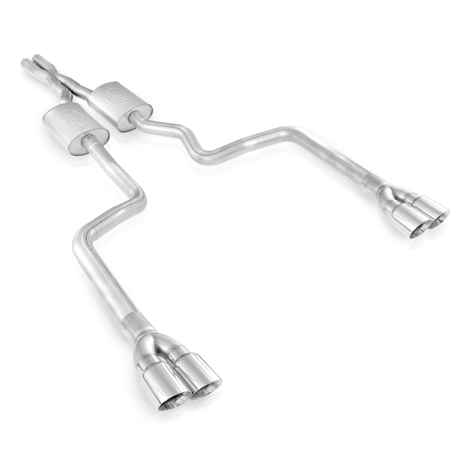 Stainless Works Catback Dual S-Tube Mufflers Factory & Performance Connect - Apollo Off-Road