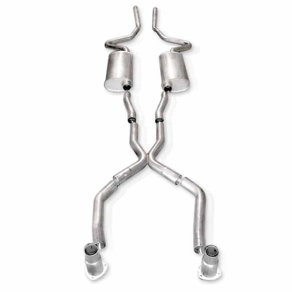 Stainless Works Catback Dual S-Tube Mufflers X-Pipe Performance Connect - Apollo Off-Road