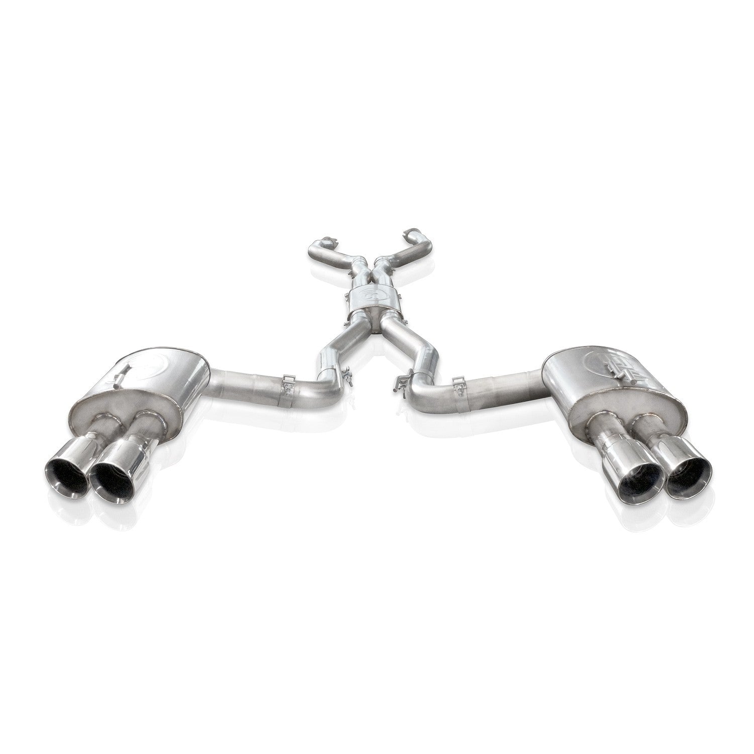 Stainless Works Catback Dual Turbo Chambered Mufflers Factory Connect - Apollo Off-Road