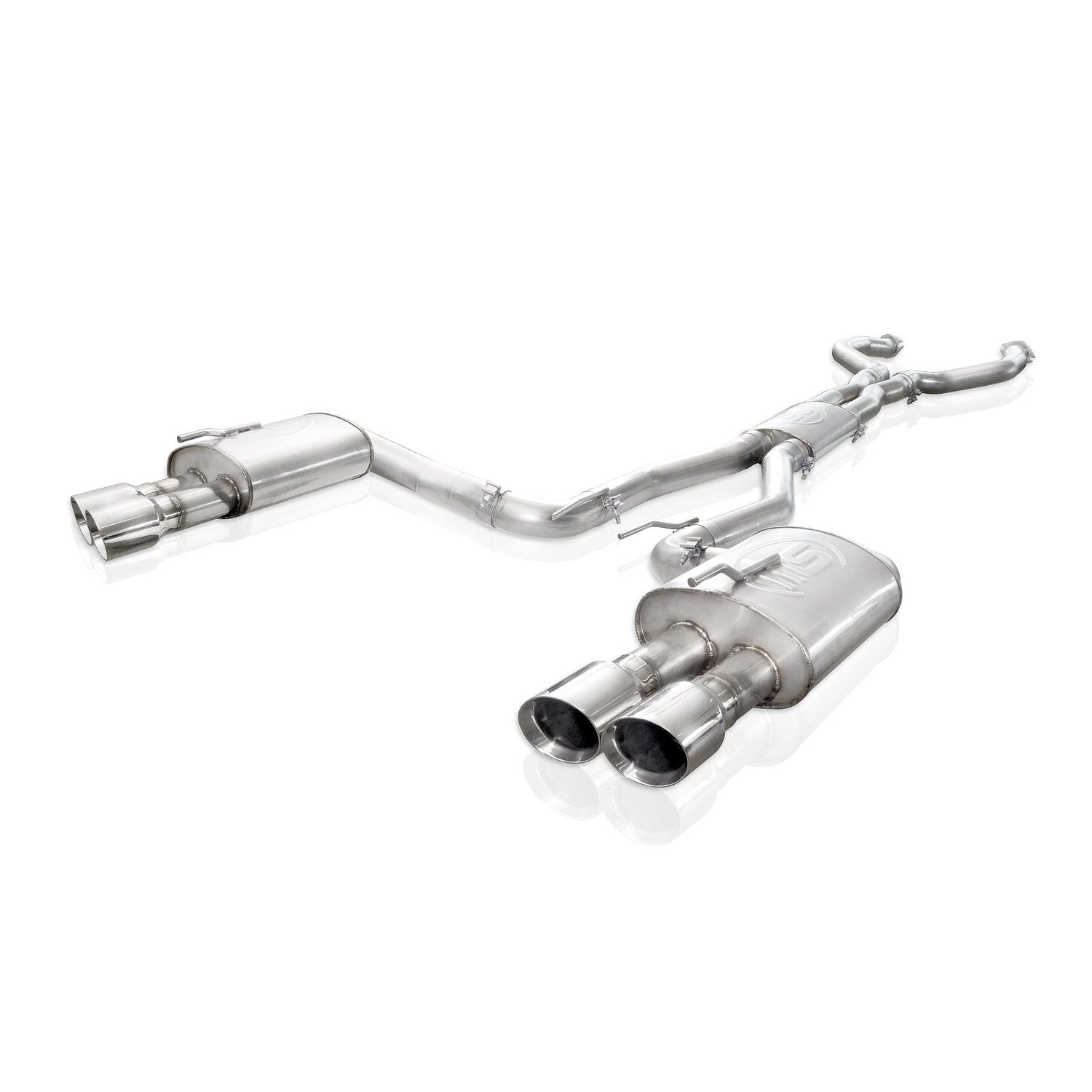 Stainless Works Catback Dual Turbo Chambered Mufflers Factory Connect - Apollo Off-Road